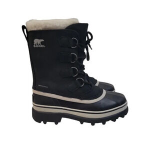 Sorel Women's Caribou Insulated Lace Up Removable Felt Liner Winter Boot